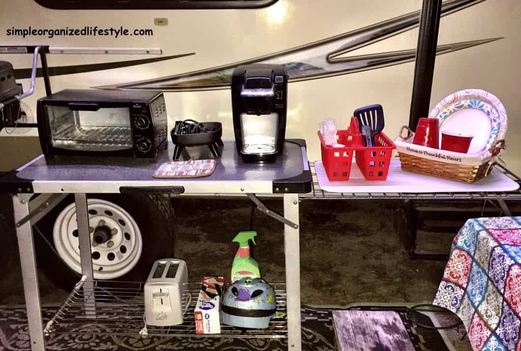 RV outdoor portable camper table