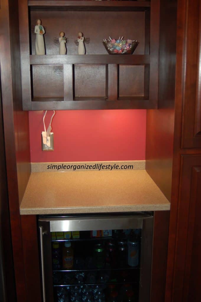 Coffee station cabinet