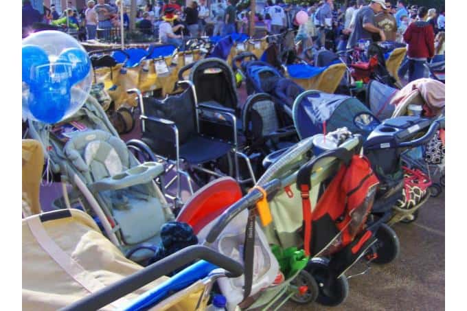 Strollers at Disney World